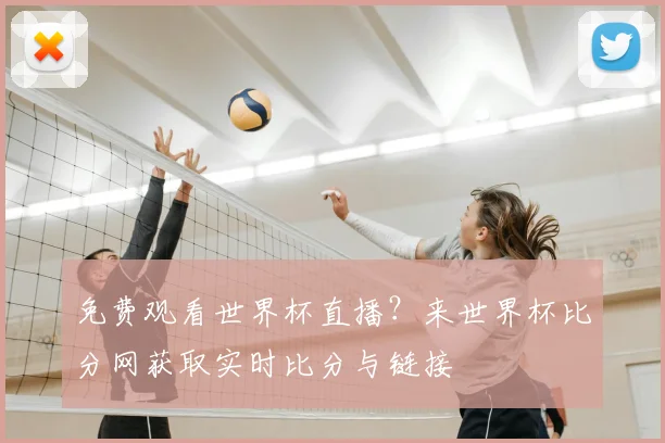 免费观看世界杯直播?来世界杯比分网获取实时比分与链接